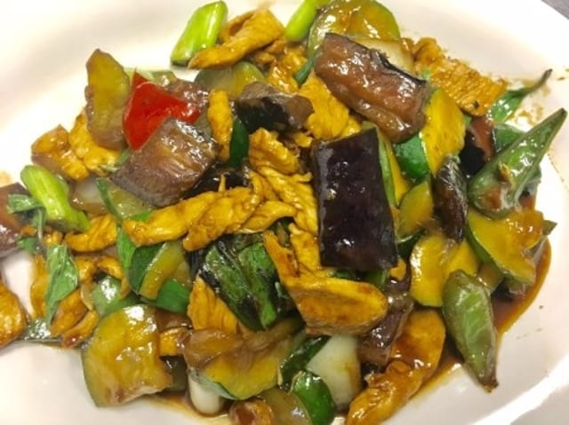 Spicy Eggplants.