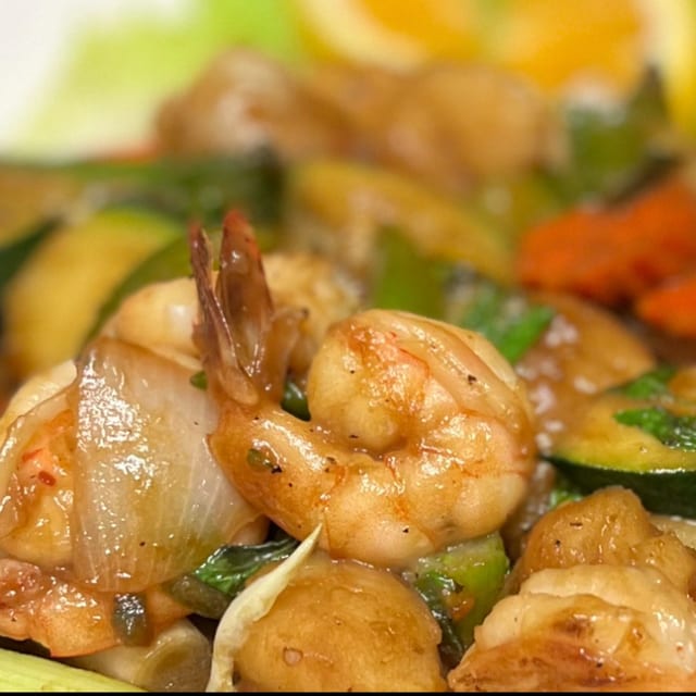 Scallops and Shrimp.